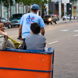 Perry in a Pedicab
