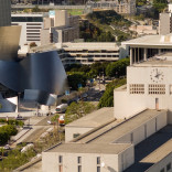 Courthouse Clock and Disney Hall