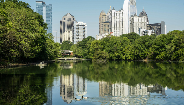 Piedmont Park and the Skyline